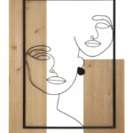 PANNELLO DA MURO FACES FERRO E WOOD CM 63X2X90