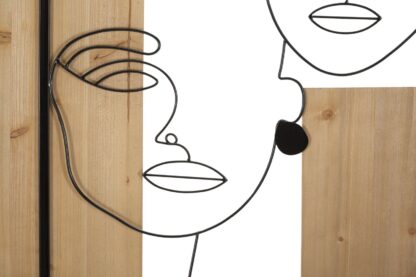 PANNELLO DA MURO FACES FERRO E WOOD CM 63X2X90 - immagine 2