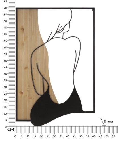 PANNELLO DA MURO BEAUTY FERRO E WOOD 60X2X90 - immagine 6
