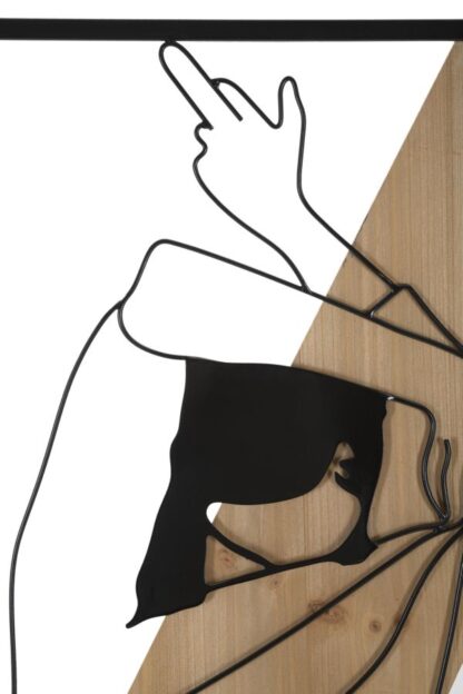 PANNELLO DA MURO STRIP -A- FERRO E WOOD CM 50X2X90 - immagine 2