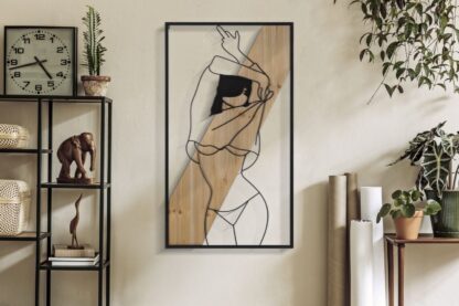 PANNELLO DA MURO STRIP -A- FERRO E WOOD CM 50X2X90 - immagine 5