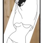 PANNELLO DA MURO STRIP -B- FERRO E WOOD CM 50X2X90