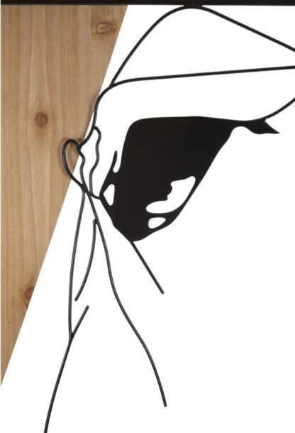 PANNELLO DA MURO STRIP -B- FERRO E WOOD CM 50X2X90 - immagine 2