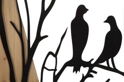 PANNELLO DA MURO BIRD FERRO E WOOD SET 4PZ 50X2X200 (50X2X50) - immagine 3