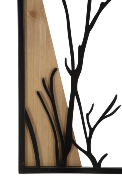 PANNELLO DA MURO BIRD FERRO E WOOD SET 4PZ 50X2X200 (50X2X50) - immagine 4