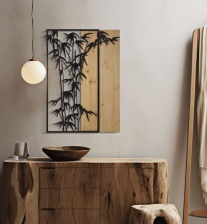 PANNELLO DA MURO BAMBOO CM 58X2X80 - immagine 5