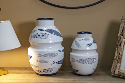 VASO CERAMICA FISH CM Ø 15X24 - immagine 5