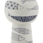 VASO CERAMICA FISH TALL CM Ø 14X38,5