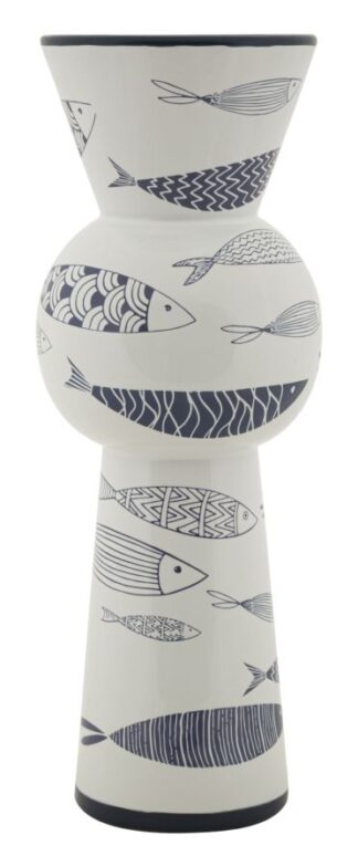 VASO CERAMICA FISH TALL CM Ø 14X38,5