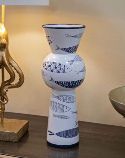 VASO CERAMICA FISH TALL CM Ø 14X38,5 - immagine 6