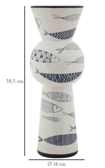 VASO CERAMICA FISH TALL CM Ø 14X38,5 - immagine 7