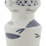 VASO CERAMICA FISH DOUBLE CM Ø 14X34