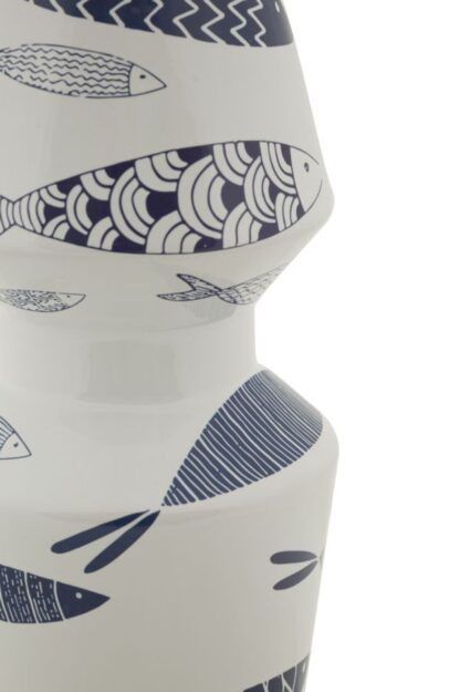 VASO CERAMICA FISH DOUBLE CM Ø 14X34 - immagine 2