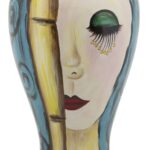 VASO CERAMICA ART FACE CM Ø 28X50