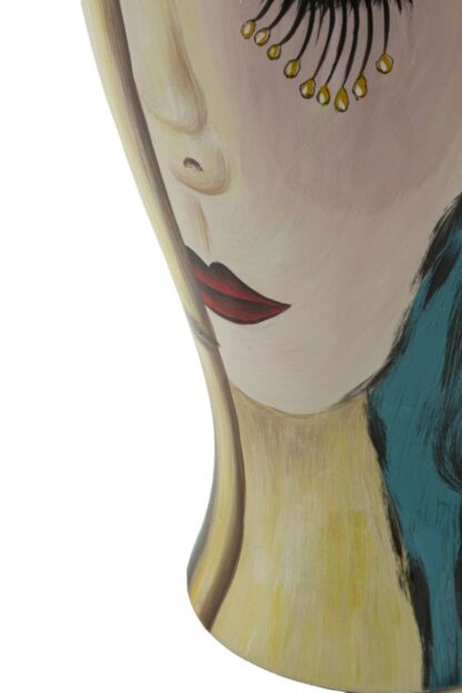 VASO CERAMICA ART FACE CM Ø 28X50 - immagine 3