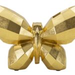 VASO BUTTERFLY GOLD CM 22,5X8X15