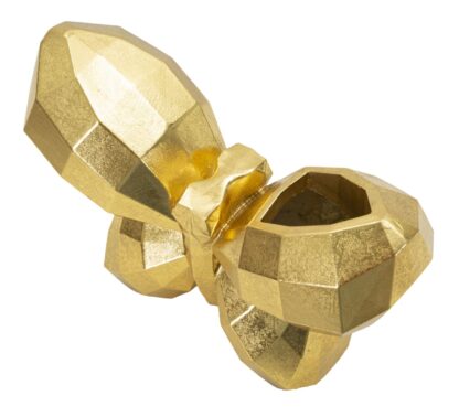 VASO BUTTERFLY GOLD CM 22,5X8X15 - immagine 3
