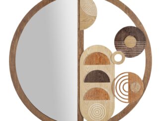 SPECCHIO DA MURO BLOCK CM Ø 80X3