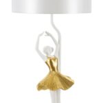 LAMPADA DA TAVOLO BALLERINA  CM Ø 28X64 stile GLAM