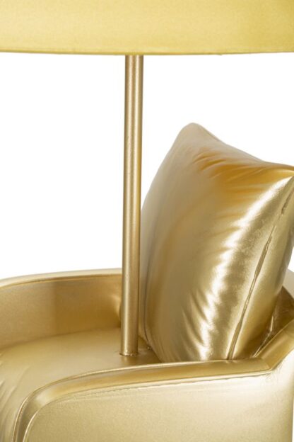 LAMPADA DA COMODINO MIDCENTURY GIALLA CM Ø 26X46 - immagine 5