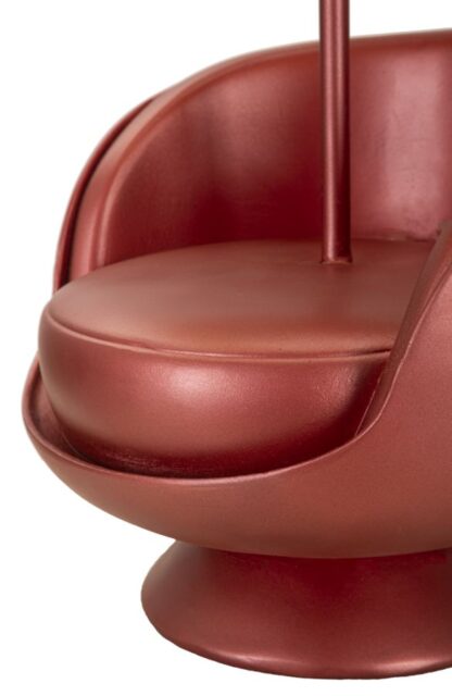 LAMPADA DA COMODINO MIDCENTURY ROSSA CM Ø 26X43 - immagine 3