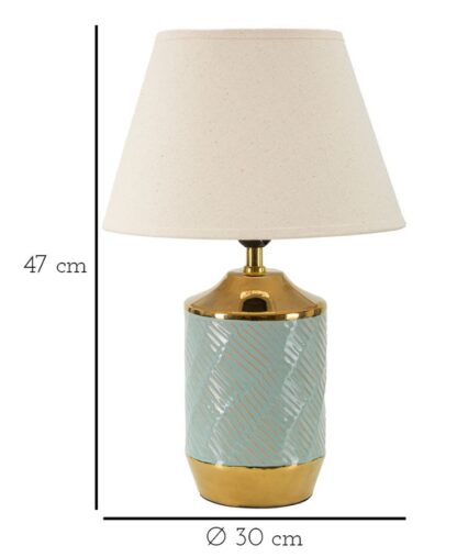 LAMPADA DA TAVOLO CAPE TOWN CM Ø 30X47 - immagine 6