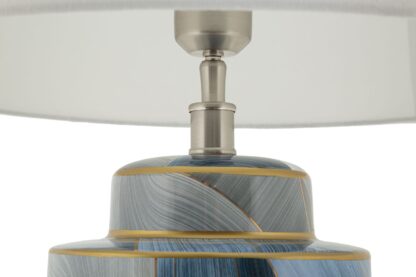 LAMPADA DA TAVOLO CERAMICA ELEGANT CM Ø 40X64 - immagine 2