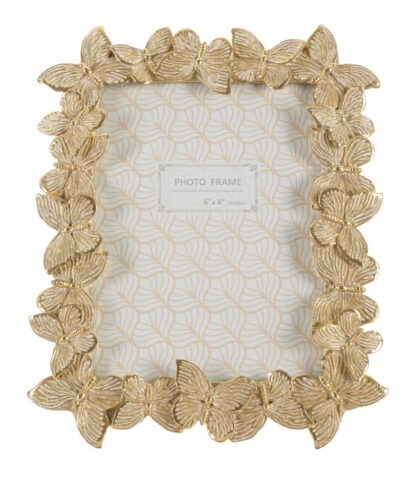 CORNICE FARFALLE GLOD CM 22,3X2,3X27,8 (MISURA INTERNA CM 15X20) - immagine 2