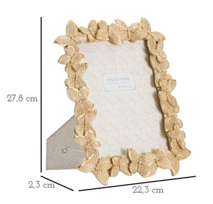 CORNICE FARFALLE GLOD CM 22,3X2,3X27,8 (MISURA INTERNA CM 15X20) - immagine 6