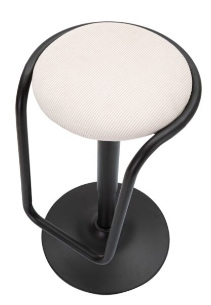 SGABELLO BAR DESTINY BIANCO CM Ø 41X61-83 - immagine 4