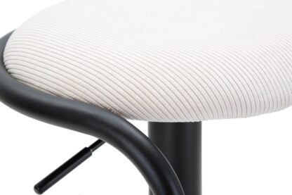 SGABELLO BAR DESTINY BIANCO CM Ø 41X61-83 - immagine 5