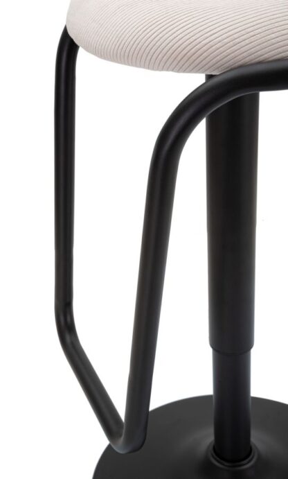 SGABELLO BAR DESTINY BIANCO CM Ø 41X61-83 - immagine 6