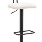 SGABELLO BAR LIGHT BIANCO CM 41X47,5X85-106,5(SEDUTA CM 61-83) SET 2PCS