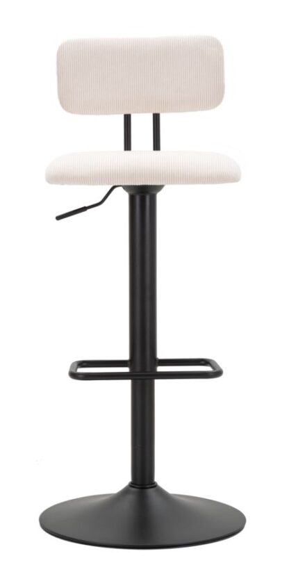 SGABELLO BAR LIGHT BIANCO CM 41X47,5X85-106,5(SEDUTA CM 61-83) SET 2PCS - immagine 2