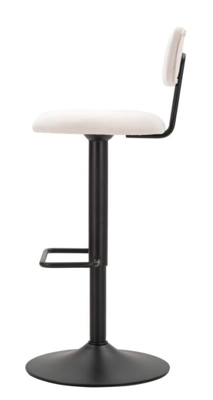 SGABELLO BAR LIGHT BIANCO CM 41X47,5X85-106,5(SEDUTA CM 61-83) SET 2PCS - immagine 3