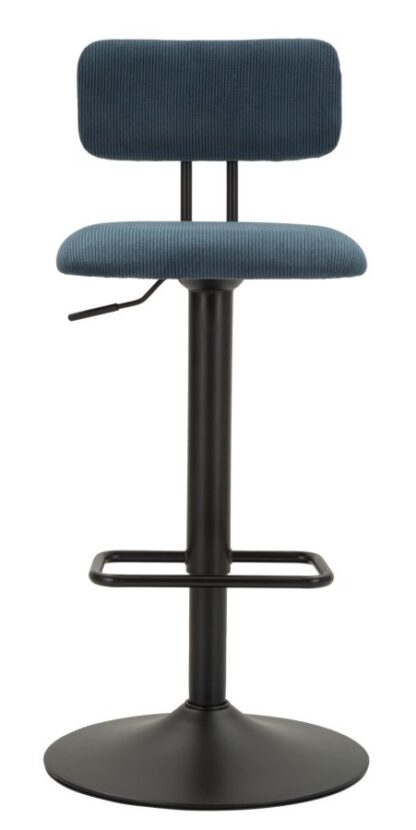 SGABELLO BAR LIGHT NAVY CM 41X47,5X85-106,5(SEDUTA CM 61-83) SET 2PCS - immagine 2