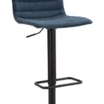 SGABELLO BAR HIGH NAVY CM 43X49,5X85,5-107(SEDUTA CM 61-82,5) SET 2PCS stile MODERN