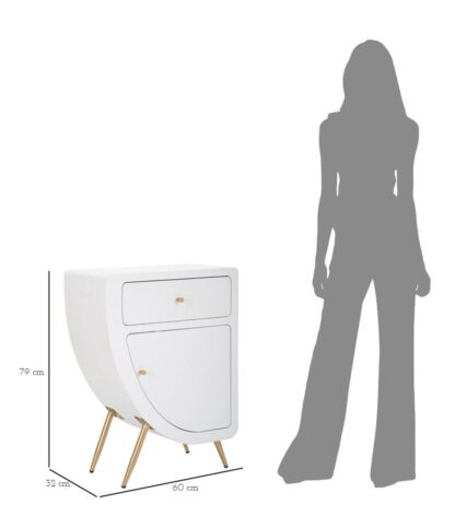 COMODINO ALTO VENUS CM 60X32X79 - immagine 10