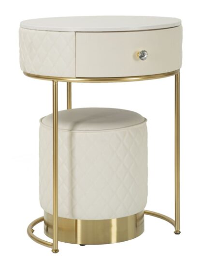 COMODINO/TOLETTA C/PUFF SHARON CM Ø 52X70 - Ø 36X39 - immagine 8