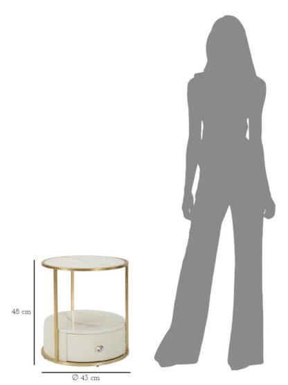 COMODINO SHARON CM Ø 43X48 - immagine 9