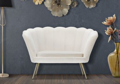 DIVANETTO VIENNA CREMA CM 130X74X84 - immagine 9