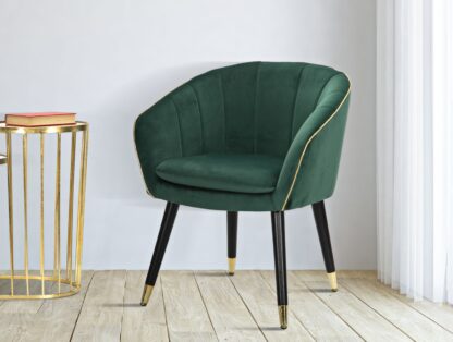 POLTRONA PARIS VERDE/GOLD CM 62X58X78 - immagine 8