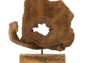SCULTURA BINTANG IN TEAK RICICLATO CM 31X13X35(PEZZI UNICI - NON RIP. IN SERIE)