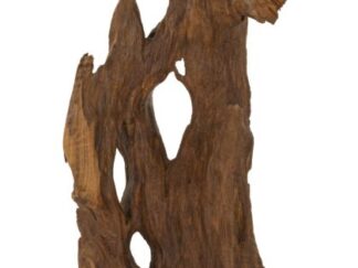 SCULTURA AKAR IN TEAK RICICLATO CM 18X13X55 (PEZZI UNICI - NON RIP. IN SERIE)