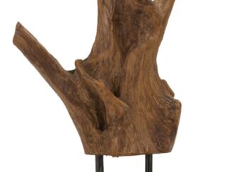 SCULTURA AKAR IN TEAK RIC, CM 20X11X34 MIN 2 (PEZZI UNICI - NON RIP. IN SERIE)
