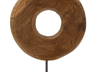 SCULTURA DORAT IN TEAK RICICLATO CM 28X10X38 (PEZZI UNICI - NON RIP. IN SERIE)