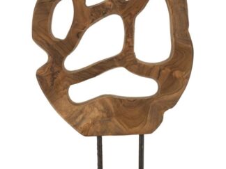 SCULTURA LUBANG IN TEAK RICICLATO CM 25X10X38 (PEZZI UNICI - NON RIP. IN SERIE)
