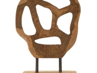 SCULTURA LUBANG IN TEAK RICICLATO CM 18X10X27 (PEZZI UNICI - NON RIP. IN SERIE)