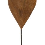 SCULTURA CUORE IN TEAK RIC. CM 15X10X35 (PEZZI UNICI - NON RIP. IN SERIE)