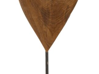 SCULTURA CUORE IN TEAK RIC. CM 15X10X35 (PEZZI UNICI - NON RIP. IN SERIE)